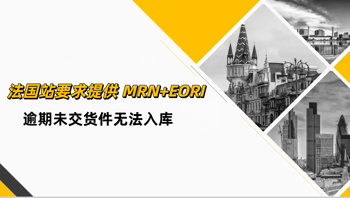 亚马逊法国站要求提供 MRN+EORI ~ 两者缺一不可！